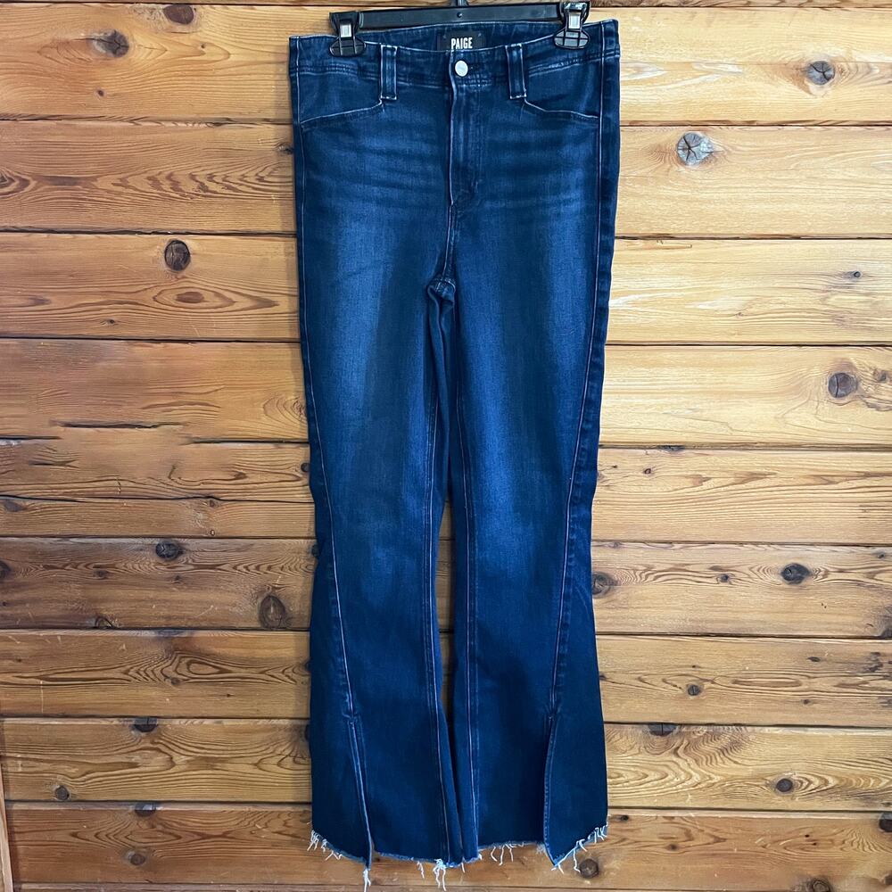 Paige High Rise Laurel Canyon Flare Jeans size 28